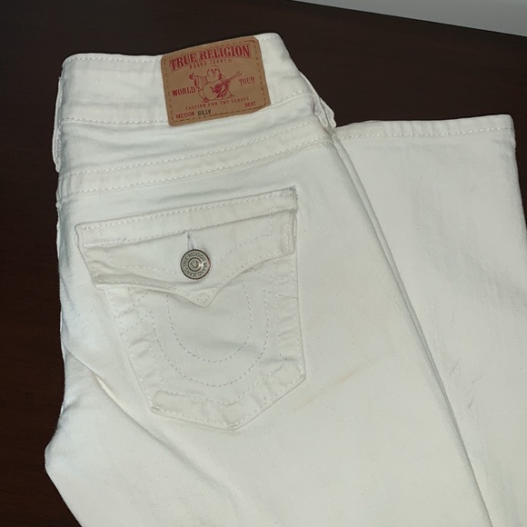 True Religion Billy women’s white denim jeans, size US 27 - Picture 2 of 10